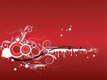 Curvy design element with red background. Stock Photo - Budget Royalty-Free & Subscription, Code: 400-04491114