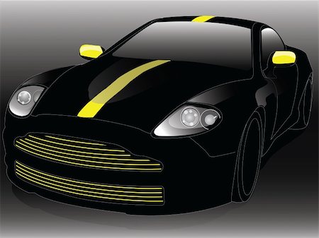 simsearch:400-04148958,k - Detailed elegant-sport car with stunning reflection. Stock Photo - Budget Royalty-Free & Subscription, Code: 400-04491118