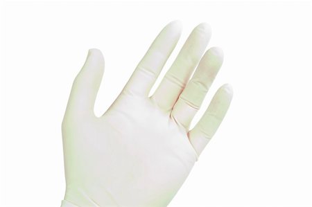 rubber nurse - A males hand wearing a latex glove, isolated on white with clipping path Stock Photo - Budget Royalty-Free & Subscription, Code: 400-04491417