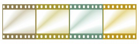 colorful 35mm film reel ,2D digital art Stock Photo - Budget Royalty-Free & Subscription, Code: 400-04491548