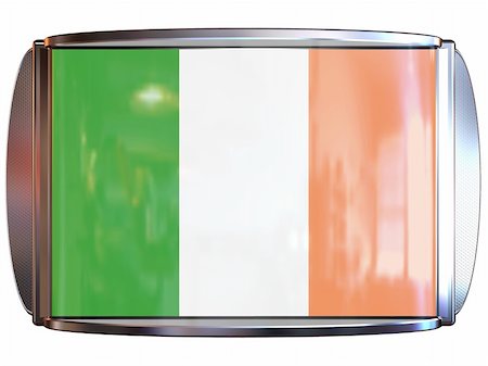 simsearch:400-04615817,k - 3d scene icon with flag of the Ireland Foto de stock - Royalty-Free Super Valor e Assinatura, Número: 400-04491676