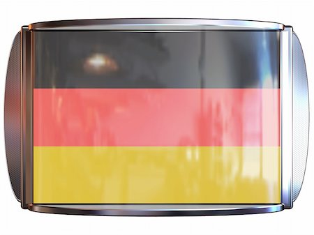 simsearch:400-04615817,k - 3d scene icon with flag of the Germany Foto de stock - Royalty-Free Super Valor e Assinatura, Número: 400-04491672