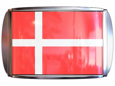 simsearch:400-04615817,k - 3d scene icon with flag of the Danmark Foto de stock - Royalty-Free Super Valor e Assinatura, Número: 400-04491673