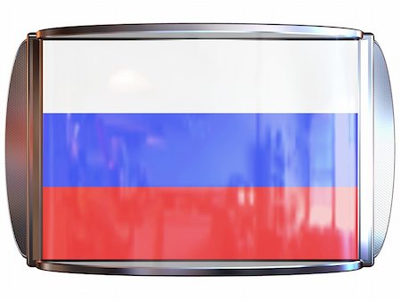 simsearch:400-04615817,k - 3d scene icon with flag of the Russia Foto de stock - Royalty-Free Super Valor e Assinatura, Número: 400-04491688