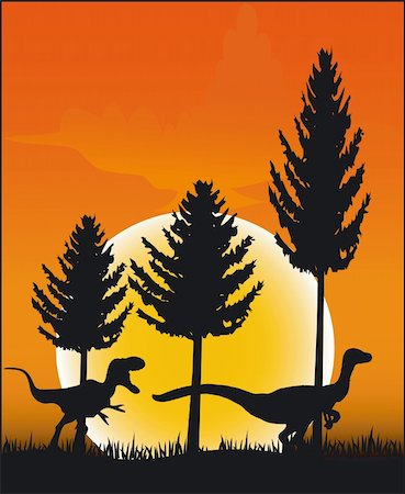 simsearch:400-03913382,k - Illustration with an dinosaur - Vector Format Stock Photo - Budget Royalty-Free & Subscription, Code: 400-04491825