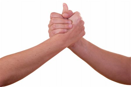 Handshake on white background Stock Photo - Budget Royalty-Free & Subscription, Code: 400-04492014