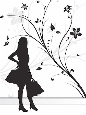 this is vector illustration dancing silhouette enjoy the party Stock Photo - Budget Royalty-Free & Subscription, Code: 400-04492237