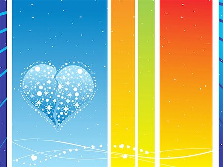 simsearch:400-03985974,k - vector illustration of beautiful elements heart with floral on abstract background Stockbilder - Microstock & Abonnement, Bildnummer: 400-04492555