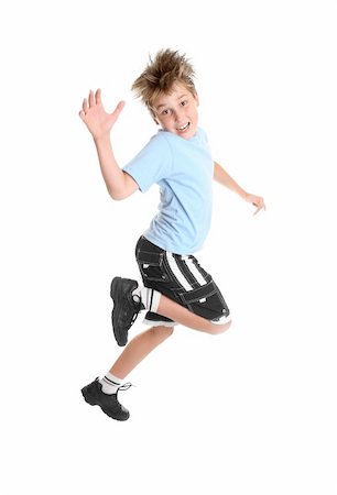 Hopping or skipping child showing happiness. Stock Photo - Budget Royalty-Free & Subscription, Code: 400-04492855