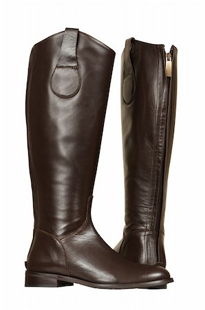 simsearch:400-05317494,k - Beautiful female boots on a white background Photographie de stock - Aubaine LD & Abonnement, Code: 400-04492932