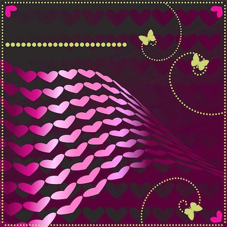 simsearch:400-04079766,k - Vector - Metallic heart shaped symbol with floral and nature background. Concept: Romance Stock Photo - Budget Royalty-Free & Subscription, Code: 400-04493250
