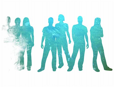 simsearch:400-05034662,k - textures style of people silhouettes Stock Photo - Budget Royalty-Free & Subscription, Code: 400-04493603
