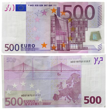simsearch:695-05780246,k - One banknote 500 euro Photographie de stock - Aubaine LD & Abonnement, Code: 400-04493647