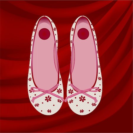 Artistic decor design vector shoes illustration Stock Photo - Budget Royalty-Free & Subscription, Code: 400-04493836