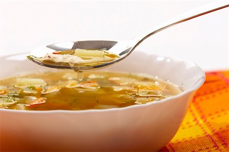 soup and crackers - macro picture of appetizing vegetable soup Stock Photo - Budget Royalty-Free & Subscription, Code: 400-04493994