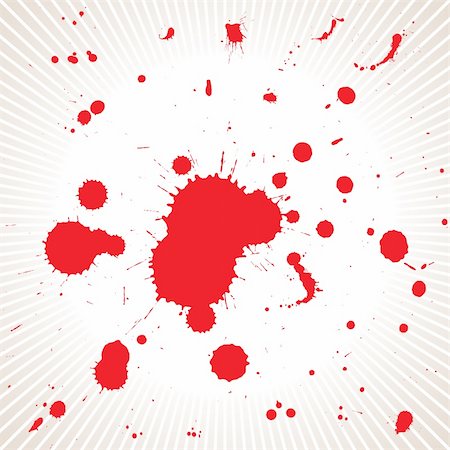 vector file of red color blood splash effects Photographie de stock - Aubaine LD & Abonnement, Code: 400-04504894