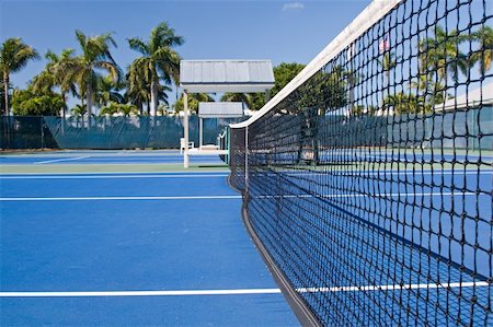 Resort tennis club and tennis courts with balls Stock Photo - Budget Royalty-Free & Subscription, Code: 400-04505614