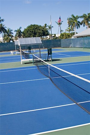 Resort tennis club and tennis courts with balls Stock Photo - Budget Royalty-Free & Subscription, Code: 400-04505616