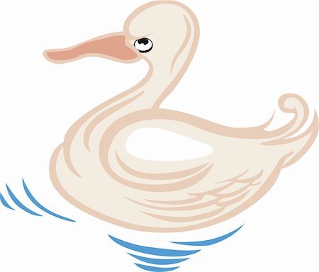 simsearch:400-05905849,k - Illustration of a duck swimming in the water Stockbilder - Microstock & Abonnement, Bildnummer: 400-04505747