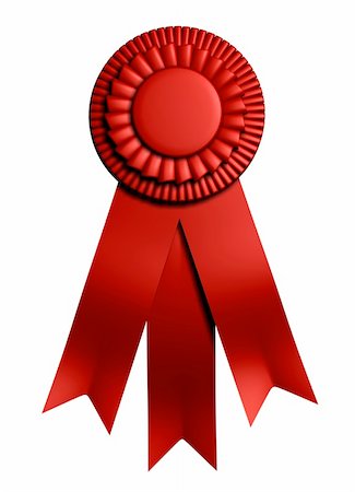 "1st place" graduation ribbon - 3d render Stockbilder - Microstock & Abonnement, Bildnummer: 400-04506631