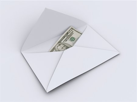 simsearch:400-04717440,k - A simple envelope on with american dollar inside - rendered in 3d Stock Photo - Budget Royalty-Free & Subscription, Code: 400-04506686