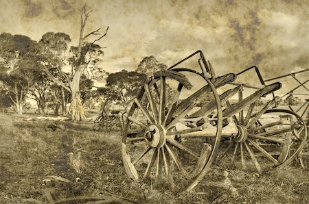 simsearch:400-05102252,k - old scratched and dirty photo of wagon or cart Stock Photo - Budget Royalty-Free & Subscription, Code: 400-04506811