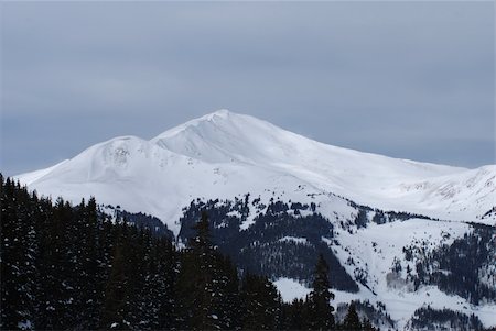 summit county - snowy peak above timberline opposite mayflower gulch, summit county, Colorado Stock Photo - Budget Royalty-Free & Subscription, Code: 400-04507210