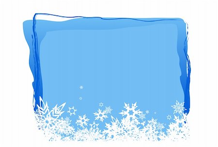 simsearch:400-07213325,k - Blue board for text with white snowflakes. Vector Fotografie stock - Microstock e Abbonamento, Codice: 400-04507434