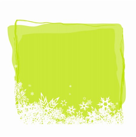 simsearch:400-07213325,k - Green board for text with white snowflakes. Vector Fotografie stock - Microstock e Abbonamento, Codice: 400-04507435