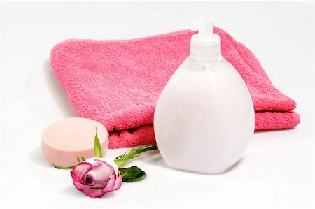 simsearch:400-04501066,k - Towel and soap on a bright background Stock Photo - Budget Royalty-Free & Subscription, Code: 400-04507509