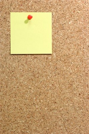 simsearch:400-06178164,k - Colorful blank post it note affixed to the corkboard. Stock Photo - Budget Royalty-Free & Subscription, Code: 400-04507518