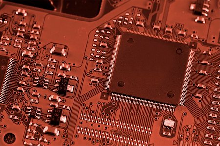 simsearch:400-07444594,k - Electronic circuit board. Macro photo. Great details ! Fotografie stock - Microstock e Abbonamento, Codice: 400-04507580