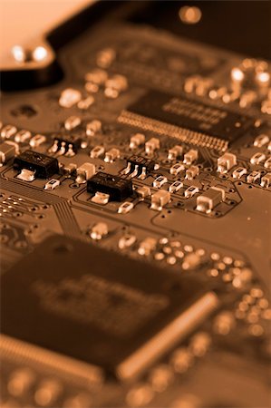 simsearch:400-07444594,k - Electronic circuit board. Macro photo. Great details ! Fotografie stock - Microstock e Abbonamento, Codice: 400-04507581