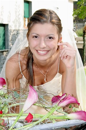 Young bride posing in the wedding day Photographie de stock - Aubaine LD & Abonnement, Code: 400-04507715