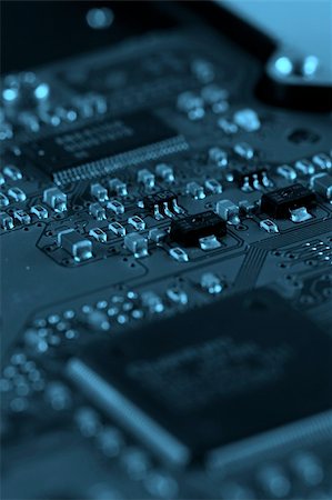 simsearch:400-07444594,k - Electronic circuit board. Macro photo. Great details ! Fotografie stock - Microstock e Abbonamento, Codice: 400-04507821