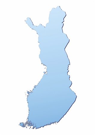 simsearch:400-04511519,k - Finland map filled with light blue gradient. High resolution. Mercator projection. Foto de stock - Super Valor sin royalties y Suscripción, Código: 400-04508074