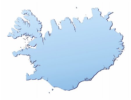 simsearch:400-04511519,k - Iceland map filled with light blue gradient. High resolution. Mercator projection. Foto de stock - Super Valor sin royalties y Suscripción, Código: 400-04508078