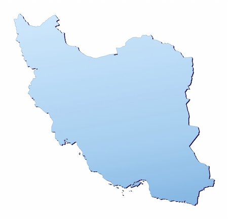 simsearch:400-04511519,k - Iran map filled with light blue gradient. High resolution. Mercator projection. Foto de stock - Royalty-Free Super Valor e Assinatura, Número: 400-04508079
