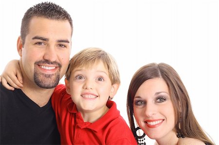 little boy making funny face for family portrait Stock Photo - Budget Royalty-Free & Subscription, Code: 400-04508458
