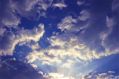 simsearch:400-03944472,k - Beautiful clouds in the blue sky.Sunrise. Stock Photo - Budget Royalty-Free & Subscription, Code: 400-04508662