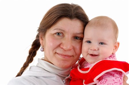 simsearch:400-06172843,k - happy liitle baby with her young grandmother, portrait Stock Photo - Budget Royalty-Free & Subscription, Code: 400-04508741