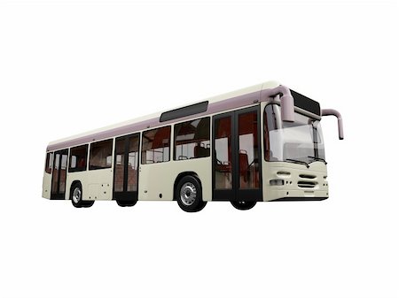 simsearch:400-08162481,k - isolated bus on white background Stock Photo - Budget Royalty-Free & Subscription, Code: 400-04508891