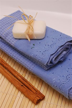 SPA soap and towels - accessories for wellness or relaxing Stock Photo - Budget Royalty-Free & Subscription, Code: 400-04509999