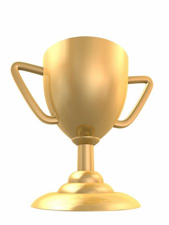 simsearch:400-08336790,k - 3d rendered illustration of a golden cup for the winner Photographie de stock - Aubaine LD & Abonnement, Code: 400-04500647