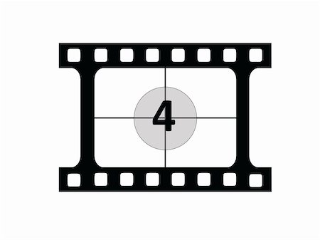 film making - A vector representing a film countdown Stock Photo - Budget Royalty-Free & Subscription, Code: 400-04501210