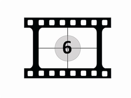 film making - A vector representing a film countdown Stock Photo - Budget Royalty-Free & Subscription, Code: 400-04501391