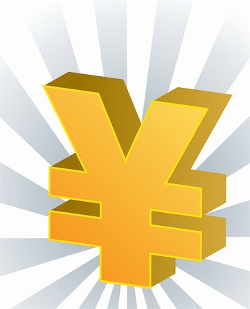 symbol yen - Japanese yen Currency symbol isometric illustration 3d Stock Photo - Budget Royalty-Free & Subscription, Code: 400-04501473