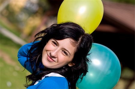 simsearch:400-03996855,k - Beautiful teen in balloons background Stock Photo - Budget Royalty-Free & Subscription, Code: 400-04502003