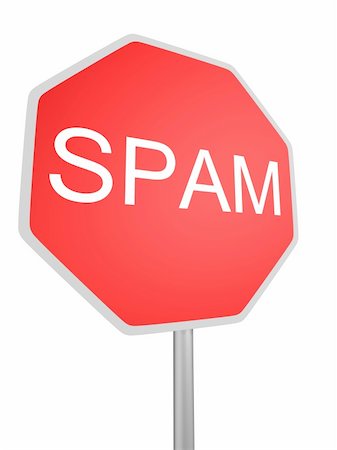 simsearch:400-07748651,k - 3d rendered illustration of a red sign warning for spam mails Photographie de stock - Aubaine LD & Abonnement, Code: 400-04502273