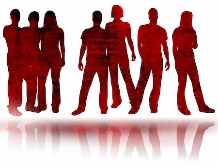 simsearch:400-05034662,k - textures style of people silhouettes Stock Photo - Budget Royalty-Free & Subscription, Code: 400-04502612